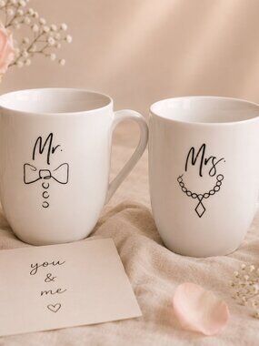 Villeroy & Boch – Statement Mug Set Mr and Mrs